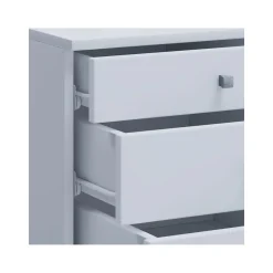 Rollcontainer Lona Maxi weiß/silber