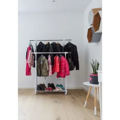 Roll-Kleiderständer XXL 90-134 x 44 x 95-169 cm