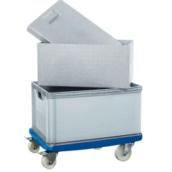 Rollwagen für Kunststoffbehälter 61 x 16,5 x 41 cm