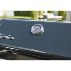 Rothmann Gasgrillwagen Daytona 5 Plusschwarz mit Edelstahlapplikationen