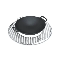Rothmann Grillrost-Einsatz Wok Gusseisen 36 x 7 cm