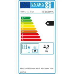 Rowi Gasofen Blue Flame BFT Pro 4200 Watt mit Thermostat