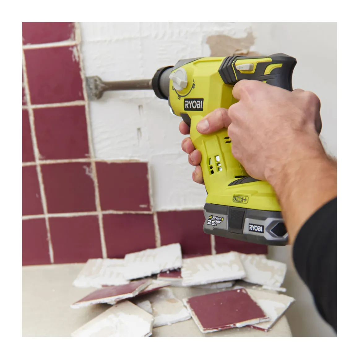 Ryobi Akku-Kombibohrhammer R18SDS-0 ohne Akku und Ladegerät