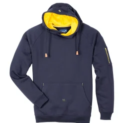 Scheibler Kapuzenpullover Active navy-gelb Größe M