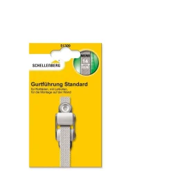 Schellenberg Doppelleitrolle Mini für 14 mm Gurtband weiß