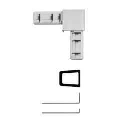 Schellenberg Eckverbinder-Set Plus weiss