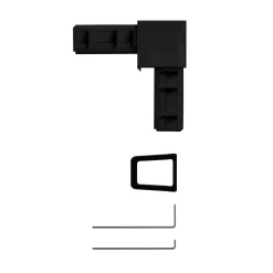 Schellenberg Eckverbinder-Set Plus anthrazit