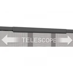 Schellenberg Fliegengitter Teleskopvorhang 95 x 220 cm Breite verstellbar anthrazit