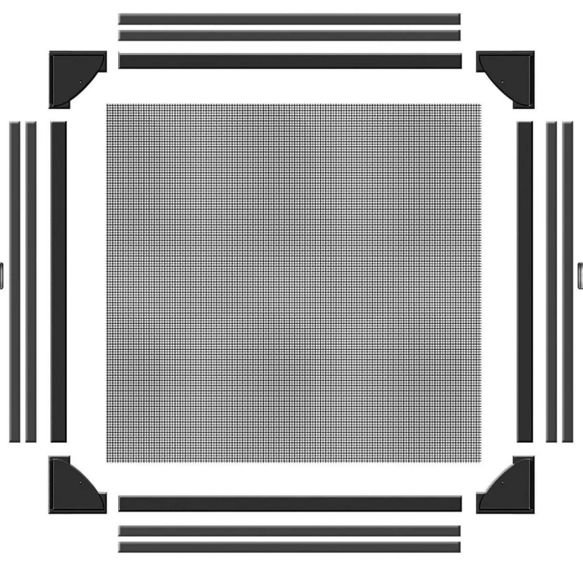 Schellenberg Insektenschutz-Magnetrahmen 100 x 120 cm anthrazit
