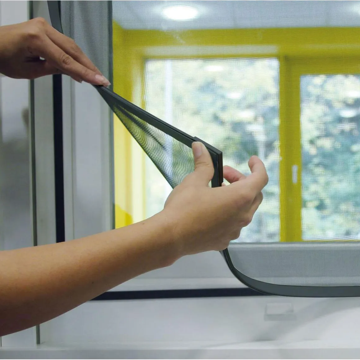 Schellenberg Insektenschutz-Magnetrahmen 100 x 120 cm anthrazit