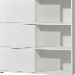 Schiebetürregal 120 x 119 x 35 cm anthrazit/Sonoma Eiche