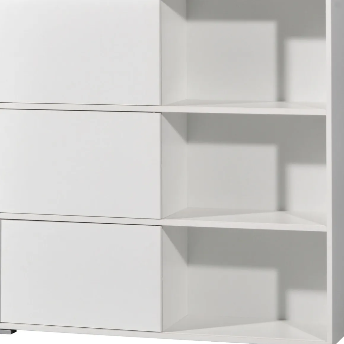 Schiebetürregal 120 x 119 x 35 cm anthrazit/Sonoma Eiche