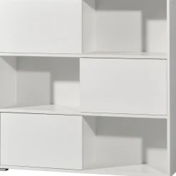 Schiebetürregal 120 x 119 x 35 cm anthrazit/Sonoma Eiche