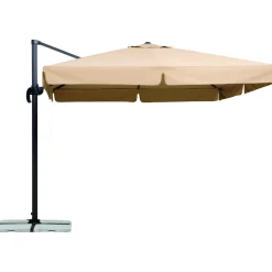 Schneider Schirme Ampelschirm Rhodos ca 300 x 300 cm Natur