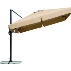 Schneider Schirme Ampelschirm Rhodos ca 300 x 300 cm Natur