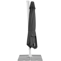 Schneider Schirme Ampelschirm Rhodos Twist Bianco 300 x 300 anthrazit