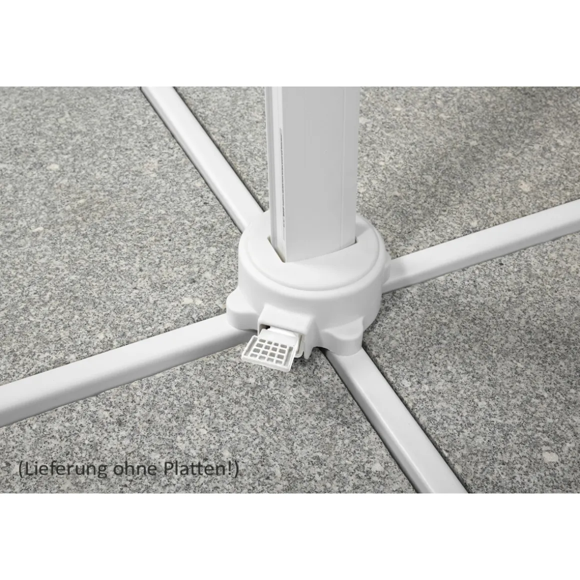 Schneider Schirme Ampelschirm Rhodos Twist Bianco 300 x 300 anthrazit