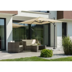 Schneider Schirme Ampelschirm Rhodos Junior 230 x 230 cm natur