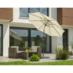 Schneider Schirme Sonnenschirm Harlem 270 cm natur