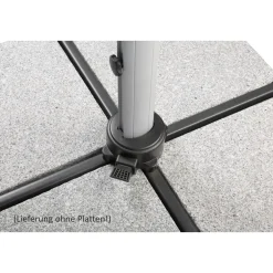 Schneider Schirme Sonnenschirm Monaco 300 x 300 cm granitgrau