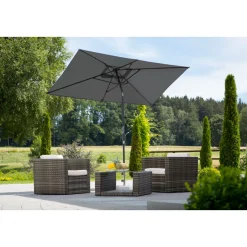 Schneider Schirme Sonnenschirm Tunis 270 x 150 cm Anthrazit