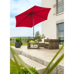 Schneider Schirme Sonnenschirm Sevilla Durchmesser 270 cm rot
