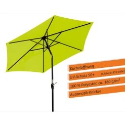 Schneider Schirme Sonnenschirm Bilbao Durchmesser 220 cm apfelgrün