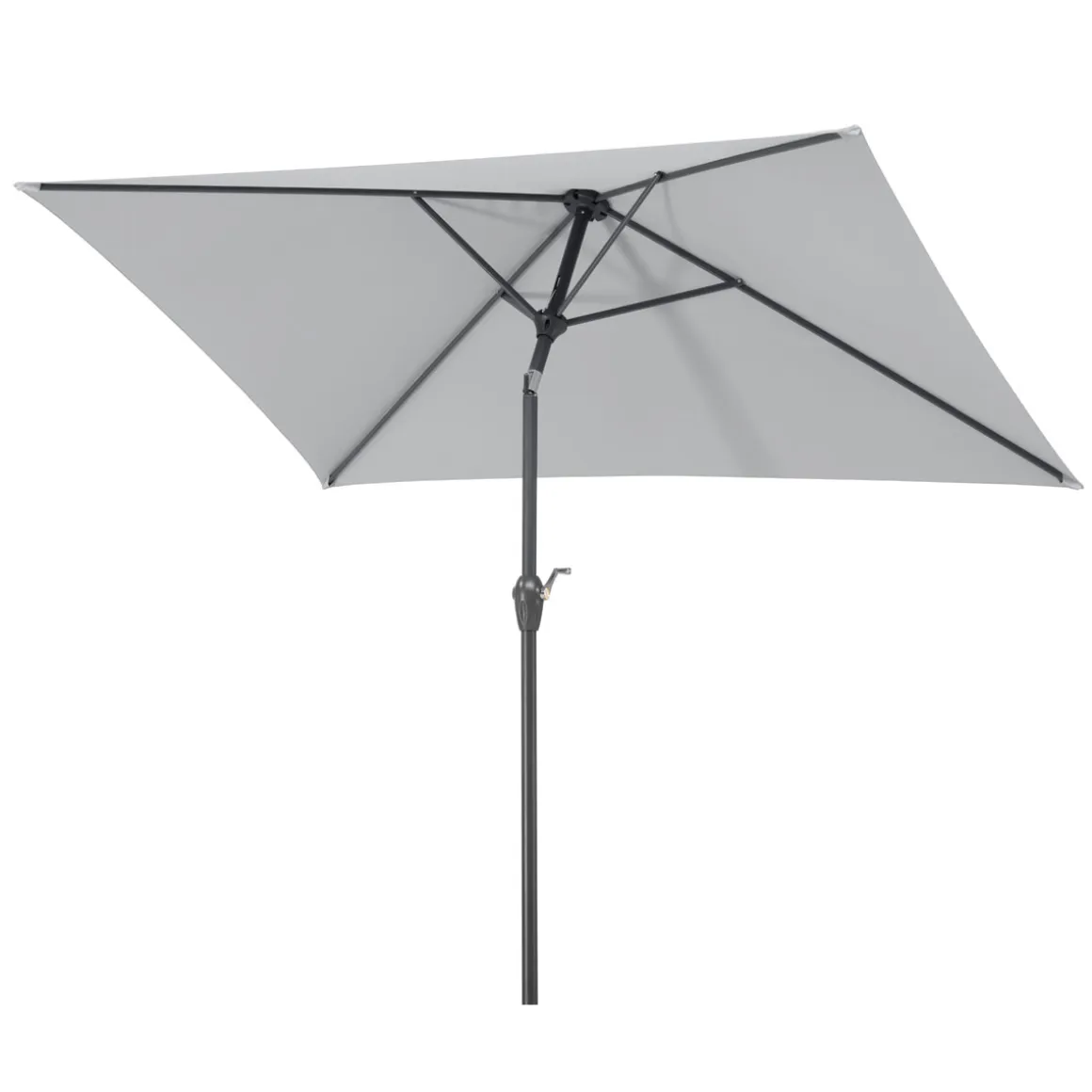 Schneider Schirme Sonnneschirm Bilbao 210 x 130 cm silbergrau