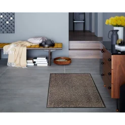 Schöner Wohnen Schmutzfangmatte „Miami“, Punkte anthrazit-taupe, 67x100 cm