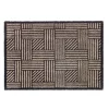 Schöner Wohnen Schmutzfangmatte „Manhattan“, Streifen-Gitter/beige-anthrazit, 50x70 cm