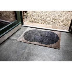 Schöner Wohnen Schmutzfangmatte Manhattan 67x100 cm Semi-Circle beige-anthrazit