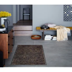 Schöner Wohnen Schmutzfangmatte „Miami“, Gitter/anthrazit-taupe, 50x70 cm