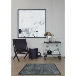 Schöner Wohnen Schmutzfangmatte „Manhattan“, Streifen-Gitter/grau-anthrazit, 67x100 cm