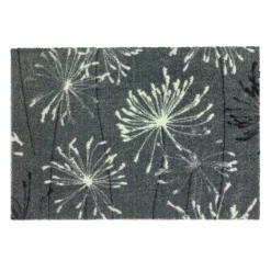 Schöner Wohnen Schmutzfangmatte „Manhattan“, Pusteblume/grau-mint, 67x100 cm