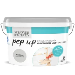 Schöner Wohnen Farbe Kindermöbellack hellgrau 1 Liter