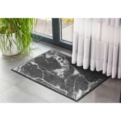 Schöner Wohnen Farbe Schmutzfangmatte Miami marmor/grau 67 x 100 cm