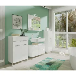 Schrank Maureen 1 Schubkasten 34 x 120 x 34 cm weiß