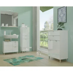 Schrank Maureen 1 Schubkasten 34 x 120 x 34 cm weiß