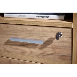 Schreibtisch Keep mit Stauraum 145 x 75 x 70 cm Navarra-Eiche-Nachbildung