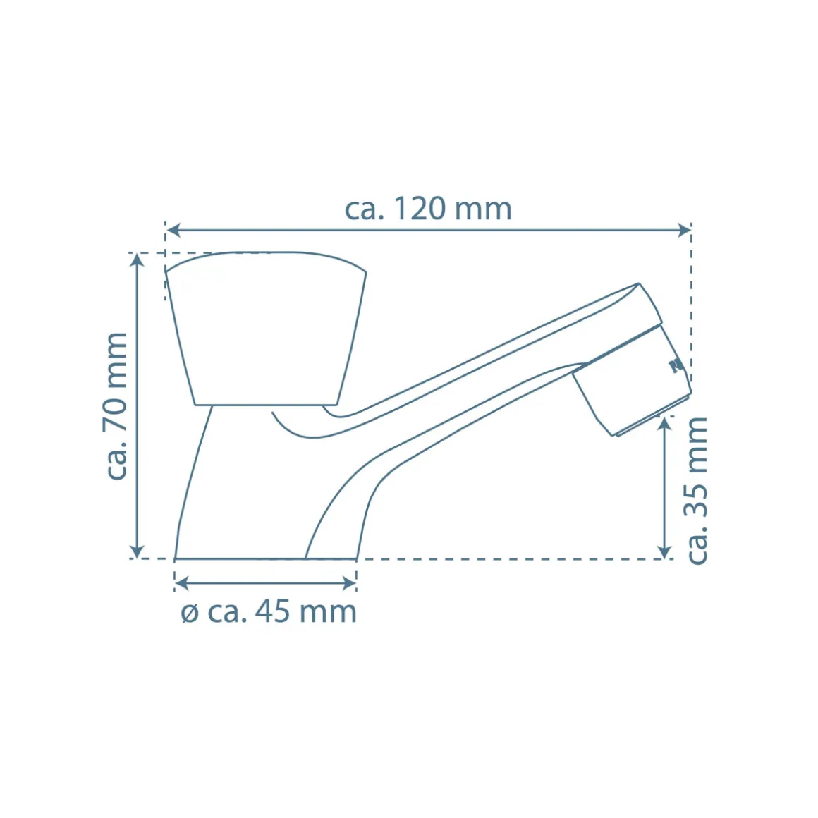Schütte Kaltwasser-Standventil „Carneo“ chrom 1/2"