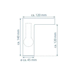 Schütte LED-Waschtischarmatur „Orinoco“ chrom