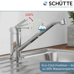 Schütte Spültischarmatur „Main“ chrom 360° schwenkbar