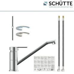 Schütte Spültischarmatur „Main“ chrom 360° schwenkbar