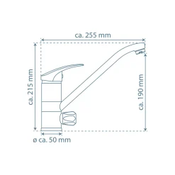 Schütte Spültischarmatur „Ultra“ chrom schwenkbar