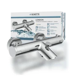 Schütte Wannenfüllarmatur „London“ chrom Thermostat