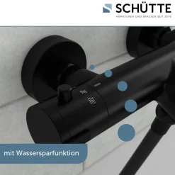 Schütte Wannenfüllarmatur „London“ Schwarz matt