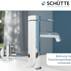 Schütte Waschtischarmatur „Los Angeles“ chrom Eco-Click-Funktion