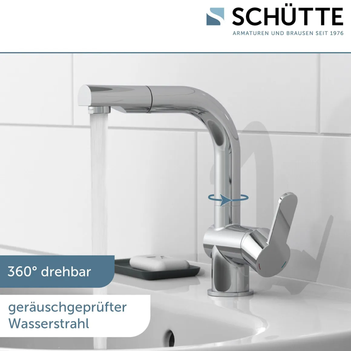 Schütte Waschtischarmatur „London“ chrom