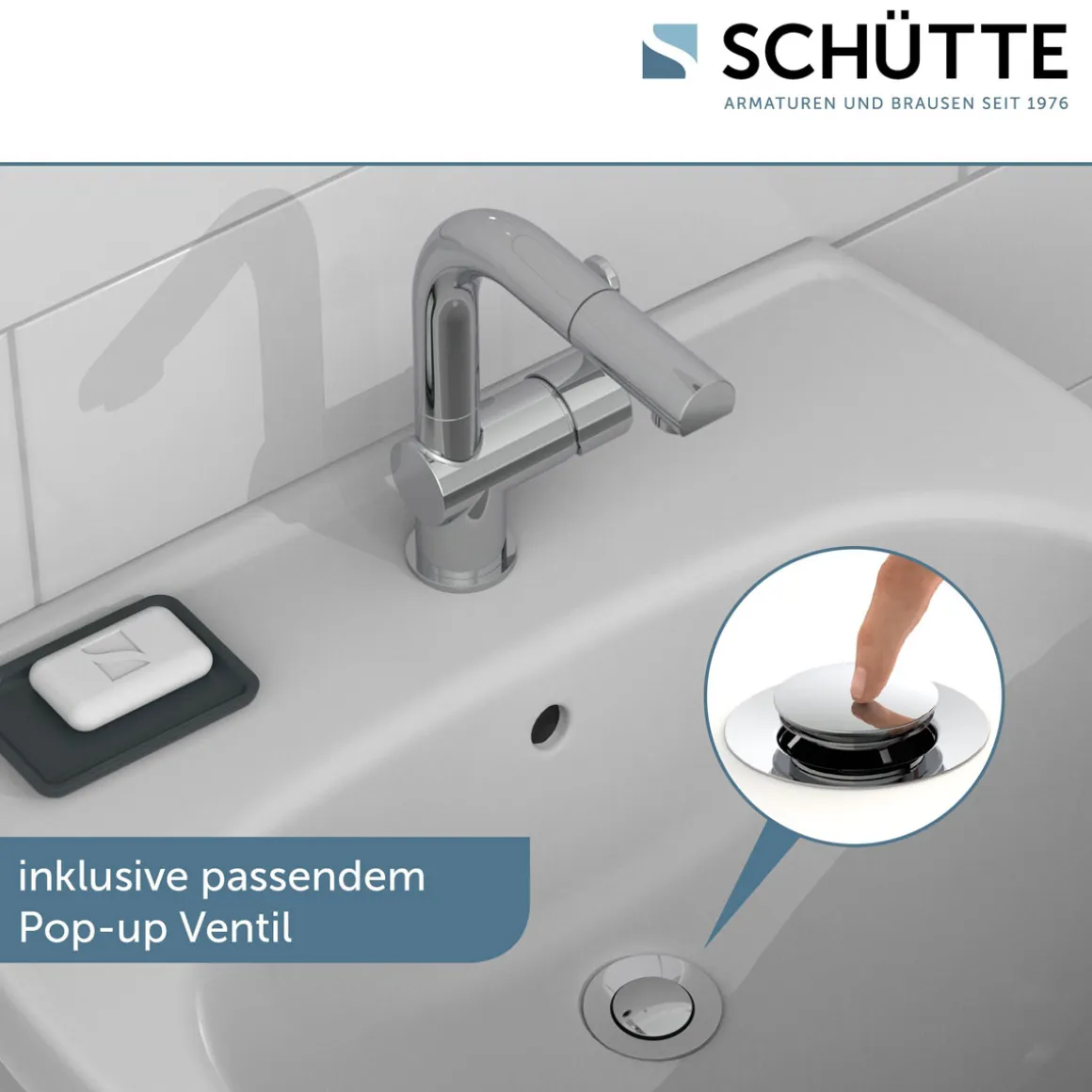 Schütte Waschtischarmatur „London“ chrom