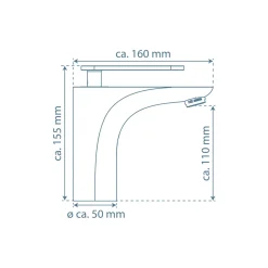 Schütte Waschtischarmatur „Orca“ chrom